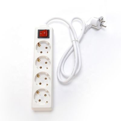 3x4 Power Cable Extension Cord Universal Socket 4 Gang Electric Extension Sockets with SDK Network and 220V Rated Voltage