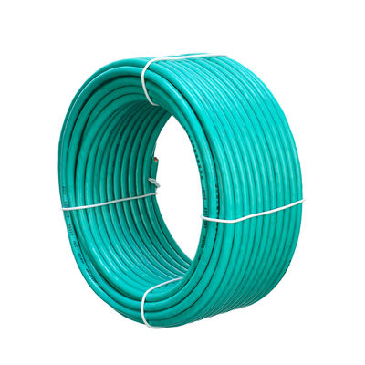 Insulated Green Copper Electrical Power Cable With PVC Jacket Flexible Core Single Core Wire 1*6MM2