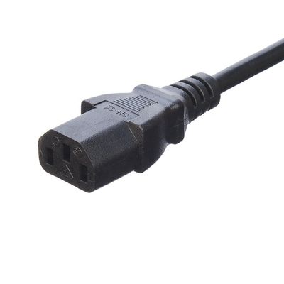 Home Appliance Oxygen Free Bared Stranded Copper 3 Pin 16A Plug Power Cord C13 Connector Black Italia Standard Power Cord