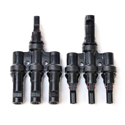 Stranded Conductor Overhead PV Cable Power Connector Socket with Fuse Waterpoof IP65 PPO Insulation and Tinned Copper Plated