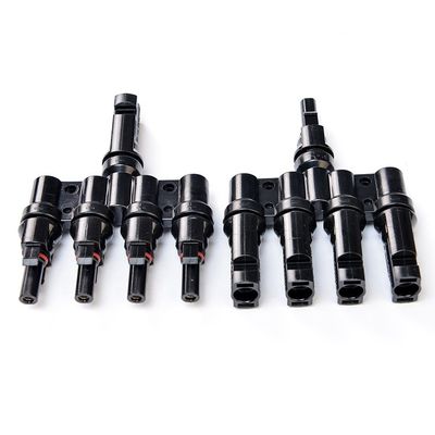Stranded Conductor Overhead PV Cable Power Connector Socket with Fuse Waterpoof IP65 PPO Insulation and Tinned Copper Plated