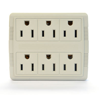 Portable American Standard ETL Socket Adaptor for Mobile Charging 1 Outlets and Self Grounding