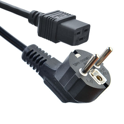 KC Standard C19 Connector Copper Power Cord Extension Cords with Insulation Protection H05VV-F/H05RN-F 3x0.75-1.5MM2