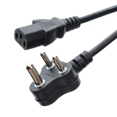 Black Cable South Africa SABS Standard Home Appliances Power Cords Extension Cords for Residential / General-Purpose