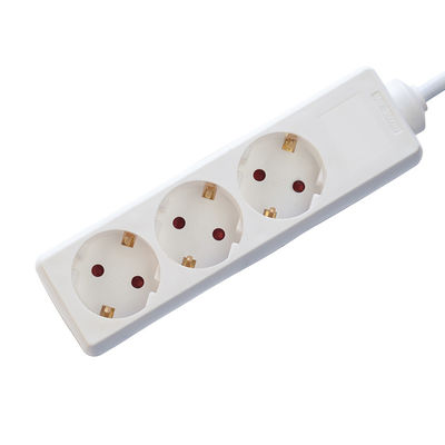 3m 3 Way Universal Extension Cable and Switch Socket for Multi Plug Power Socket Extension 3*0.75 White Customized Option