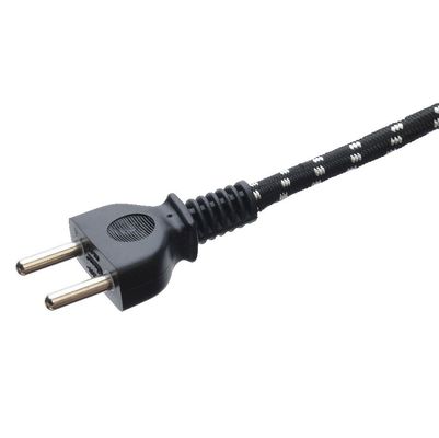 Standard Grounding Power Cord Extension Cord Plug for Electric Iron Kettle 2 Pin Braided Rated Current 10A-16A