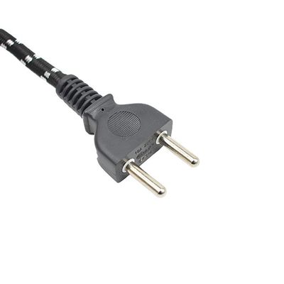 Commercial Power Cord Extension Cord VDE/SNI/KC 2 Round Pin Plug for Electric Iron in Dubai Middle-Eastern Market