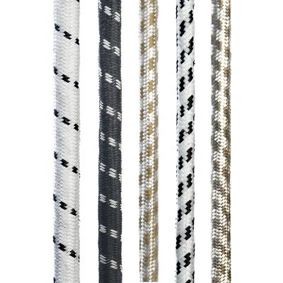 Electric Iron Power Supply Multi Color Cotton Braided Cable 100m Roll with VDE Approved Plug and PVC/Rubber Insulation