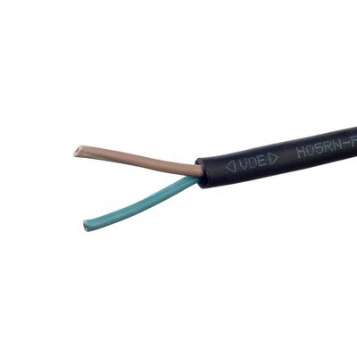 VDE Standard H05rr f Rubber Power Cable 2x0.75 Electrical for Household Appliance -5C To 70C 2C X0.75MM2 Normal Sections