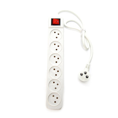 Multi Outlet Power Strip with 6 Universal Outlet Socket and 3 Pin Prong Plug WIFI NO Grounding Standard Grounding Vertical