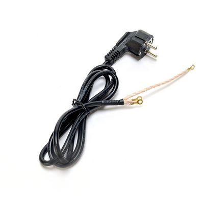 VDE/SNI/KC Plug Type 3 Round Pin Schuko Extension Cord for Stove and Oven Open End Design