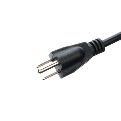 Cable Specification 16/14/18AWG ETL Standard Power Cables for Laptop 15A NEMA-15P 3 Phase Plug Power Cord Making Machine