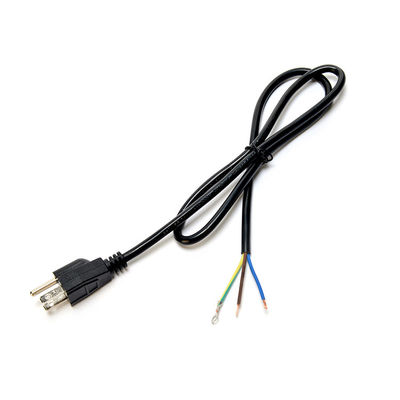 Cable Specification 16/14/18AWG ETL Standard Power Cables for Laptop 15A NEMA-15P 3 Phase Plug Power Cord Making Machine