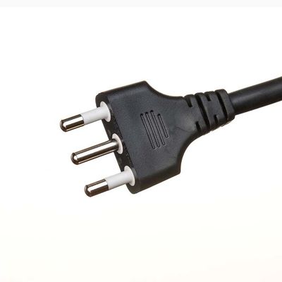 Black 16awg BC01 and 220v 10m Solar Extension Cable IMQ Standard 3 Prong US Power Cord Oxygen Free Bared Stranded Copper