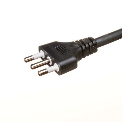 Black 16awg BC01 and 220v 10m Solar Extension Cable IMQ Standard 3 Prong US Power Cord Oxygen Free Bared Stranded Copper
