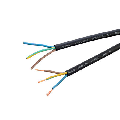 Insulated VDE Standard H05 Rr Cable Rubber 2x0.75 Copper Cable for Household Appliance and Outdoor Temperature Range -5C To 70C