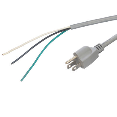 Commercial ETL Power Cord 14 AWG Open Ended for Laptop 15A NEMA-15P 3 Phase Plug Extension Cord Universal Socket Branded Power Cable