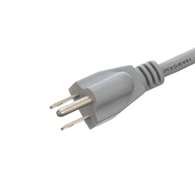 Commercial ETL Power Cord 14 AWG Open Ended for Laptop 15A NEMA-15P 3 Phase Plug Extension Cord Universal Socket Branded Power Cable