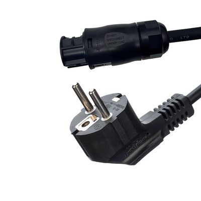 S Certified Swiss Waterproof Plug IP55 AC Power Cord with Betteri BC01 IP68 Certification Standard DIN VDE 0620/EN 50075 1990