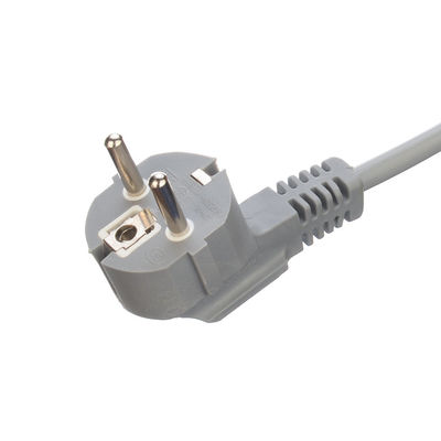 Power Cord Eu Plug With Open Ended Stripped Rings H05vv-f 3g1.0mm2 Cee7/7 Euro Power Cable 1.5mm and Standard Grounding