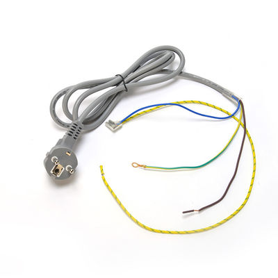 Power Cord Eu Plug With Open Ended Stripped Rings H05vv-f 3g1.0mm2 Cee7/7 Euro Power Cable 1.5mm and Standard Grounding
