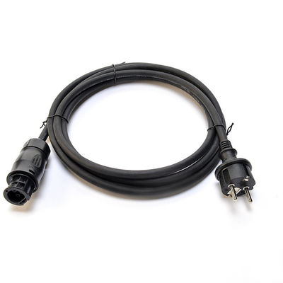 Rubber Insulation H07RN-F Schuko Plug AC Power Cord for Betteri BC01 IP68 Connector and Solar Panel Inverter