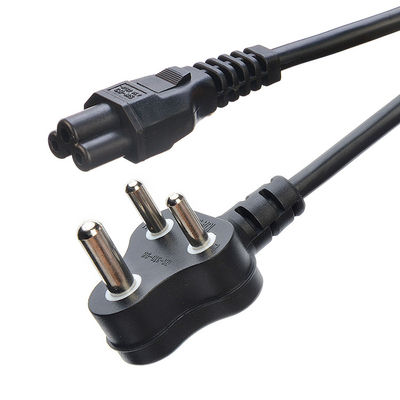 16A 3 Pin Plug Power Cords South Africa SABS Standard for Home Appliances Black Laptop Plug Commercial Male End Type