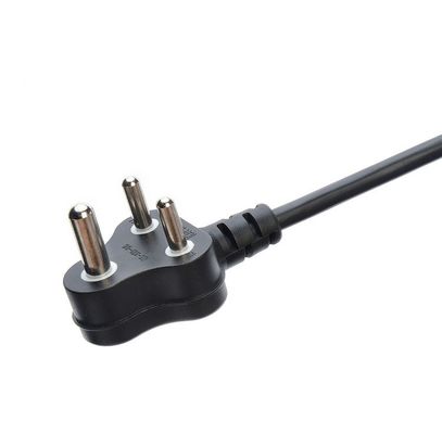 16A 3 Pin Plug Power Cords South Africa SABS Standard for Home Appliances Black Laptop Plug Commercial Male End Type