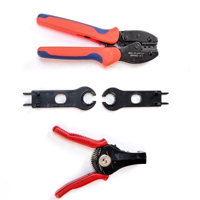 Solar PV Cable Branch Plug Crimping Tools Kit IEC Female End Type for 2.5MM2/4MM2/6MM2 PV Cables and PV004 Connectors