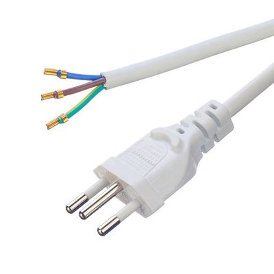 Customization Brazil 10A/250V 3 Pin Plug 3x0.75MM2 PS4 Power Cable for Salt Lamp Certified by DIN VDE 0620/EN 50075 1990