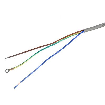 16A Plug VDE H05vv-f 3g1.0mm2 Wire Stripped with Open Ended Customized AC Computer Power Euro Cord Best Welcome Fashion