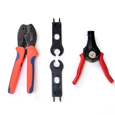 Solar System Tool Fit Cable Square Range 2.5MM2/4MM2/6MM2 PV Cable Stripping and Crimping Tool Kits for PV004 Connectors