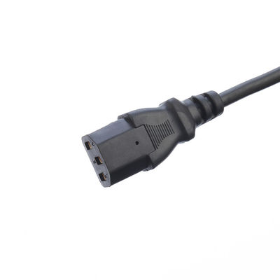 Black/Customized AC Plug IEC60320 C13 C5 With 3 Pin Power Cord UK BS Standard 10A-16A Rated Current Supply Power Cable