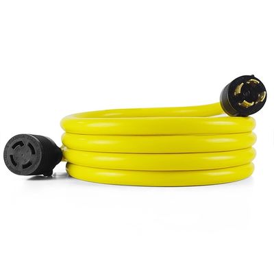 40FT Heavy Duty Generator Power Cord NEMA L14-30P/L14-30R 4 Prong 10 Gauge 125/250V 30Amp 7500 Watts Lock Extension Cord