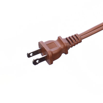 18AWG ETL Pararell Wire AC Power Cord with Switch and Socket Extension Cord Brown ETL Standard PVC Jacket USA 2 Prong