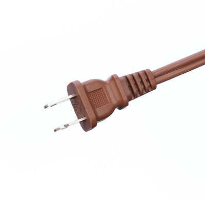 18AWG ETL Pararell Wire AC Power Cord with Switch and Socket Extension Cord Brown ETL Standard PVC Jacket USA 2 Prong