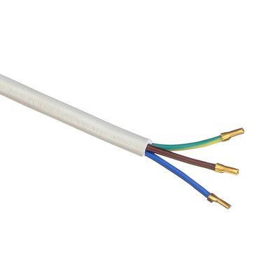 IMQ Standard 3 Pin Angeled 16A Italy White Power Cords H05VV-F 3x0.75MM² with Closed End Crimp Terminal from Trusted