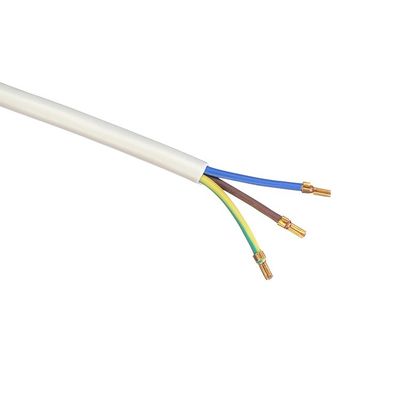 IMQ Standard 3 Pin Angeled 16A Italy White Power Cords H05VV-F 3x0.75MM² with Closed End Crimp Terminal from Trusted
