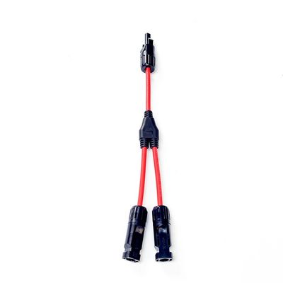 Solar Cable PV Wire Extension with Solar Connector PV004 Y Divider Black and Red Pair H1Z2Z2-K DC 1500V 1X4mm XLPO Insulation