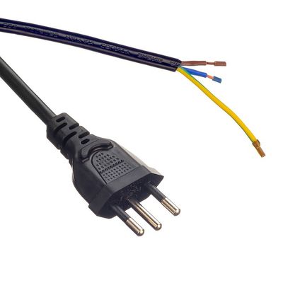 Oxygen Free Bared Stranded Copper Conductor 16A/250V VDE H05VV-F PVC Cable with EU Plug Power Cord