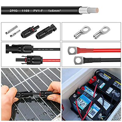 Solar Energy Systems MH4 Solar Panel PV Crimping 1CX2.5MM2 DC H1Z2Z2-K 1500V with PV Cable Cutter and Insulated Cable