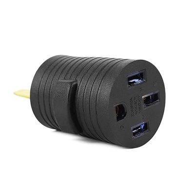 20A Rated Current NEMA 14-30P to 10-50R 30 Amp Male Plug to 50 Amp Female Receptacle Adapter for Generator Welder Dryer