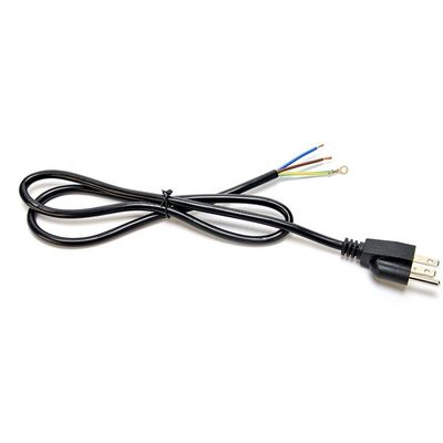 Customized ETL 3 Prong American Power Cord ETL1ft Flat Head Extension Cord PVC Jacket 3X16AWG 7a 125v 2 Prong Figure 8