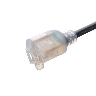 250V Rated 12/3 50 ft Waterproof Heavy Duty Extension Cord with Lighted Indicator End Bared Stranded Cooper Conductor