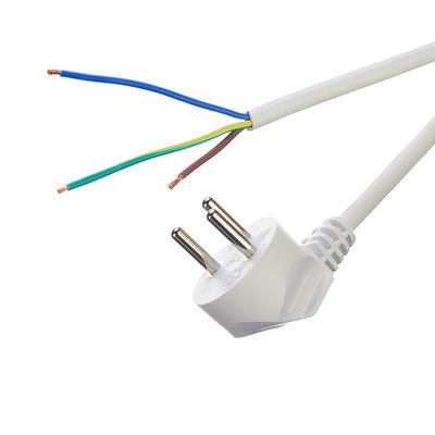 Euro Standard VDE Power Cord Cee7/7 Plug with Terminal Stripped Ended 16A/250V H05vv-f Pvc Flexible Cable Commercial