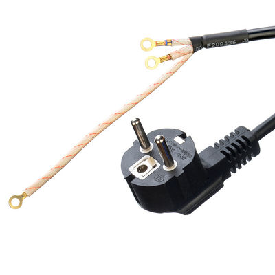 Euro Standard VDE Power Cord Cee7/7 Plug with Terminal Stripped Ended 16A/250V H05vv-f Pvc Flexible Cable Commercial
