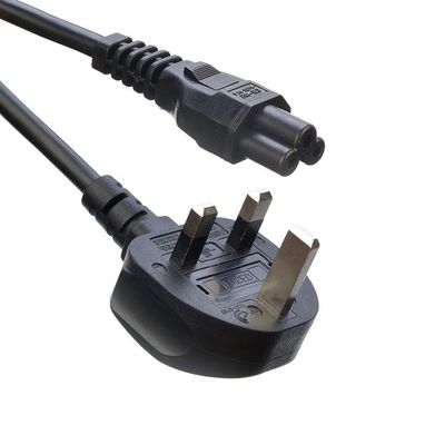 Network SDK UK BS Standard C5 C19 Connector 3 Pin Line Lead Strip Wire Power Cord 3 Prong Ac Cord Supply IEC Cable Black