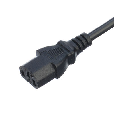 Network SDK UK BS Standard C5 C19 Connector 3 Pin Line Lead Strip Wire Power Cord 3 Prong Ac Cord Supply IEC Cable Black