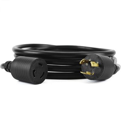 NEMA L5-20P to L5-20R 30 Amp to 15/20 Amp Household Regular Inlet Connector Convert Extension Cord for Generator Adapter