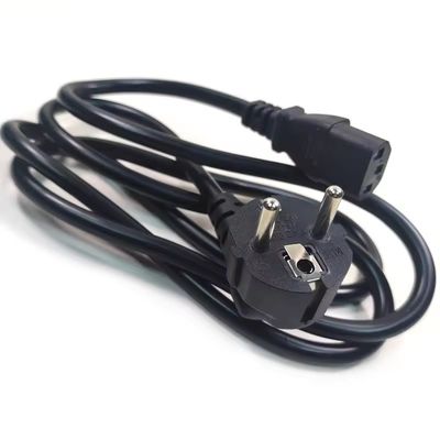 VDE Certified EU Plug Standard Cee7/7 Euro Power Cord 1.5mm With C13 Suitable for Durable Computer